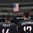 TORONTO, CANADA - December 26: Team USA's Erik Foley #14 and Jordan Greenway #12 during the playing of their national anthem during preliminary round action at the 2017 IIHF World Junior Championship. (Photo by Matt Zambonin/HHOF-IIHF Images)

